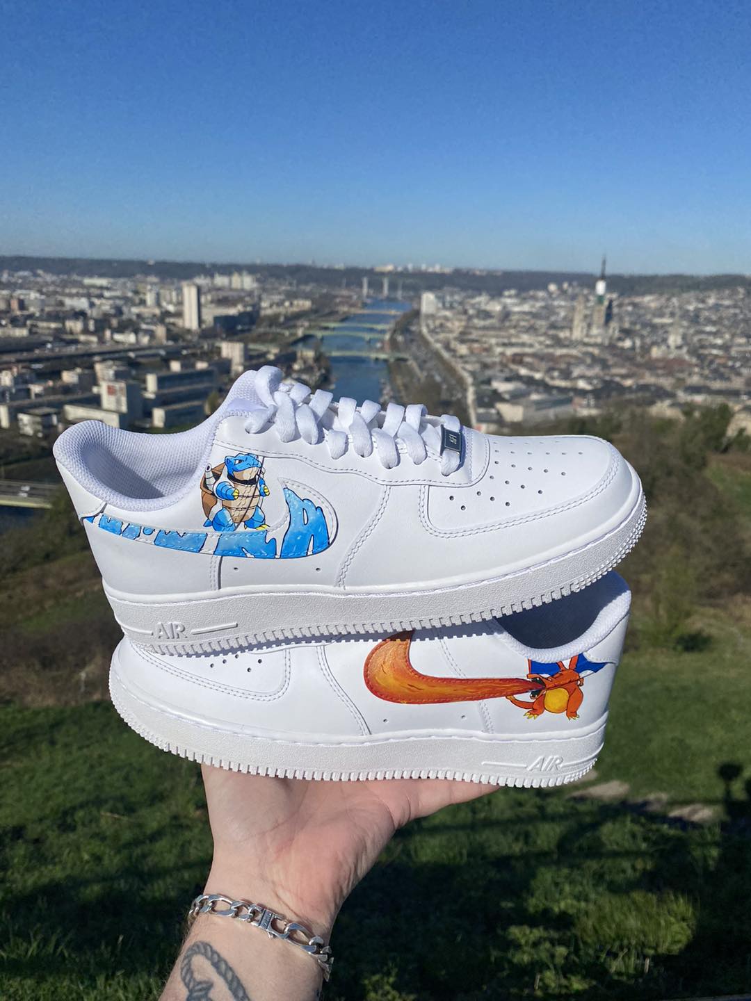 Nike Air Force 1 Custom - Edition Dracaufeu & Tortank