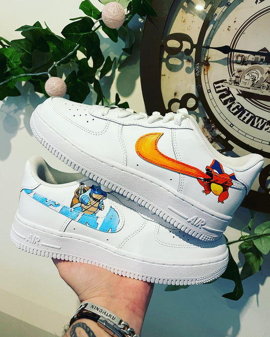 Nike Air Force 1 Custom - Edition Dracaufeu & Tortank